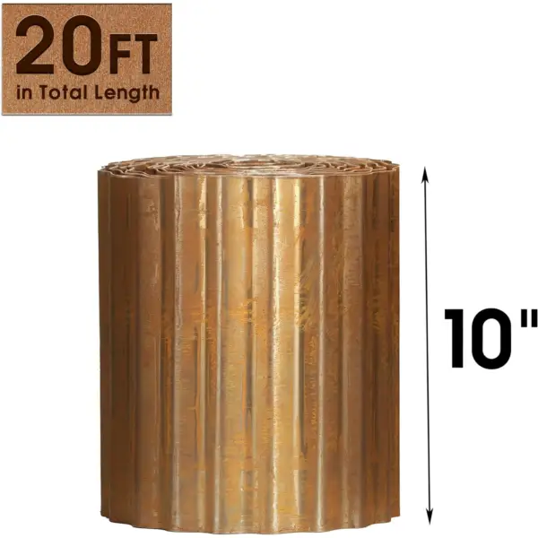 20 Feet Pre-Rusted Corrugated Edging - 10" H - Image 3