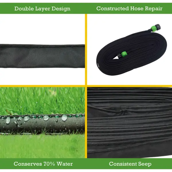 Black 50FT PVC Flat Soaker - Image 3