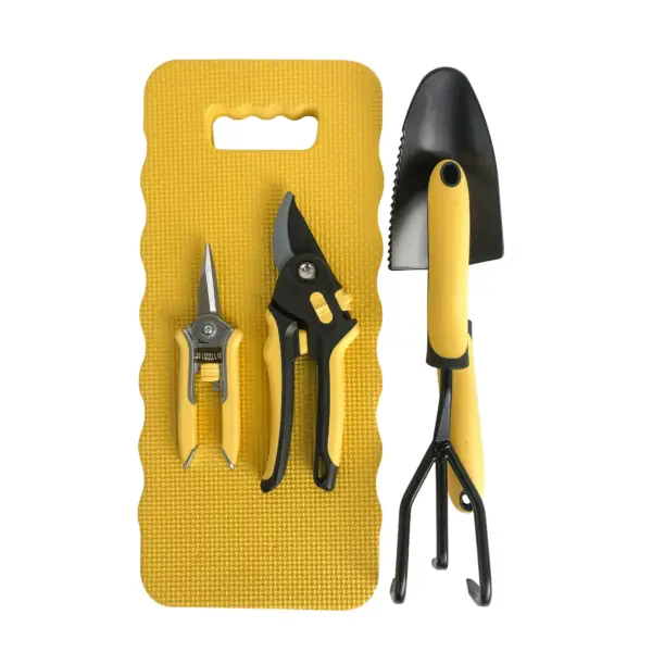 Gardening Tools Metal Set 5 Piece- Black and Yellow