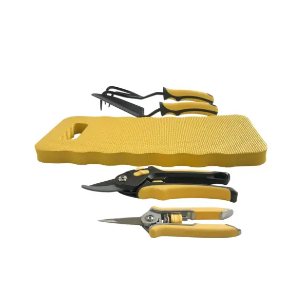 Gardening Tools Metal Set 5 Piece- Black and Yellow - Image 2